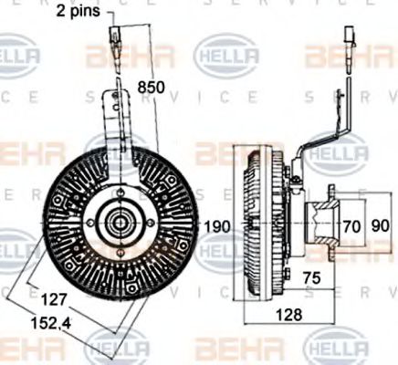 BEHR HELLA SERVICE 8MV 376 758-471