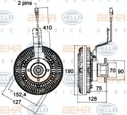 BEHR HELLA SERVICE 8MV 376 758-481