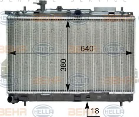 BEHR HELLA SERVICE 8MK 376 762-281