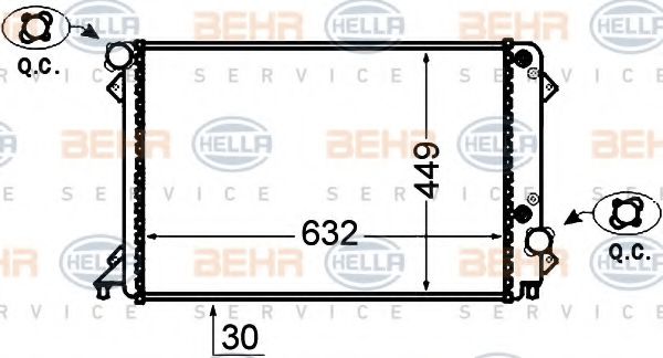 BEHR HELLA SERVICE 8MK 376 766-171