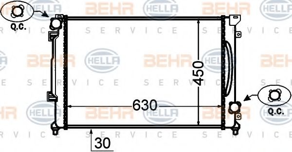 BEHR HELLA SERVICE 8MK 376 766-191