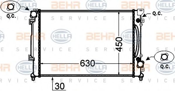 BEHR HELLA SERVICE 8MK 376 766-231