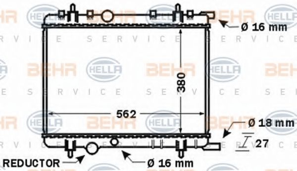 BEHR HELLA SERVICE 8MK 376 767-091