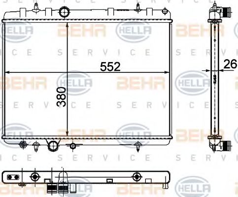 BEHR HELLA SERVICE 8MK 376 767-101