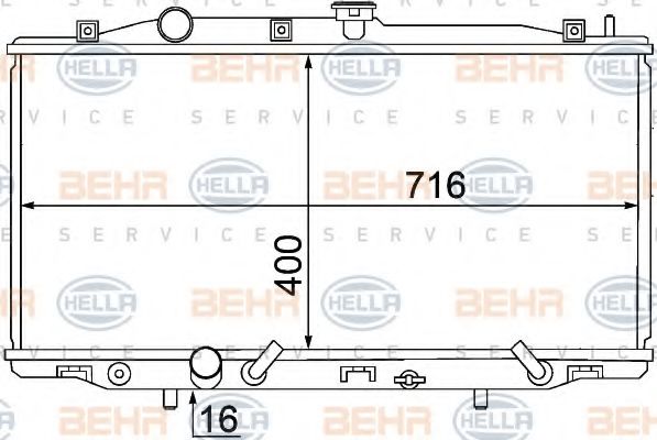 BEHR HELLA SERVICE 8MK 376 768-371
