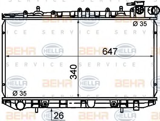 BEHR HELLA SERVICE 8MK 376 771-001