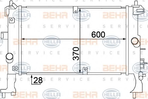 BEHR HELLA SERVICE 8MK 376 771-241