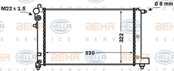 BEHR HELLA SERVICE 8MK 376 771-281