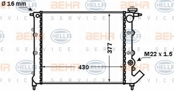 BEHR HELLA SERVICE 8MK 376 771-541