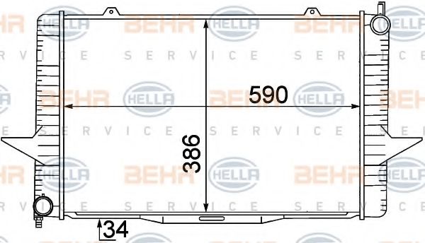 BEHR HELLA SERVICE 8MK 376 774-191