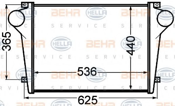Интеркулер BEHR HELLA SERVICE 8ML 376 776-741 Интеркулер BEHR HELLA SERVICE 8ML 376 776-741