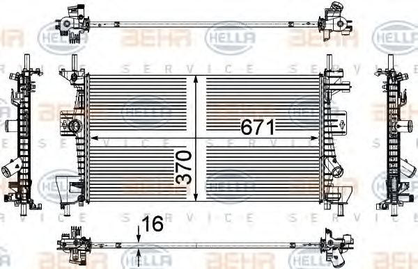BEHR HELLA SERVICE 8MK 376 783-601