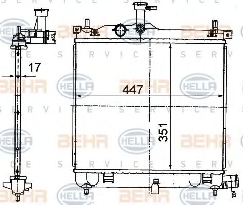BEHR HELLA SERVICE 8MK 376 790-001 BEHR HELLA SERVICE 8MK 376 790-001