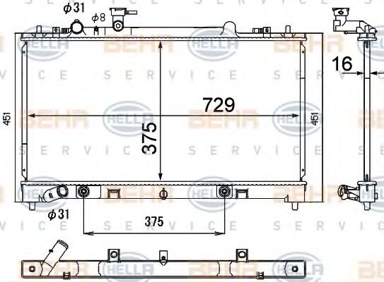 BEHR HELLA SERVICE 8MK 376 790-381