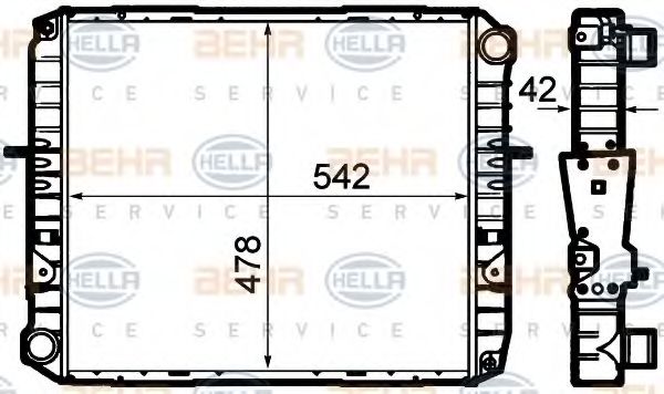 BEHR HELLA SERVICE 8MK 376 792-191