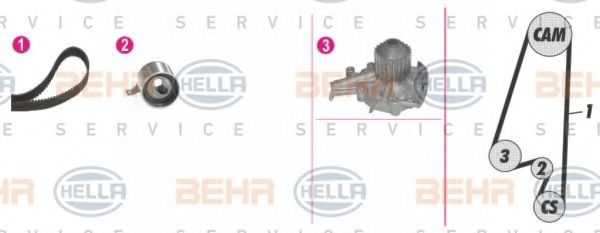 BEHR HELLA SERVICE 8MP 376 808-811