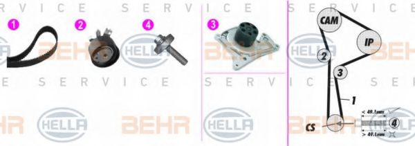 BEHR HELLA SERVICE 8MP 376 817-821