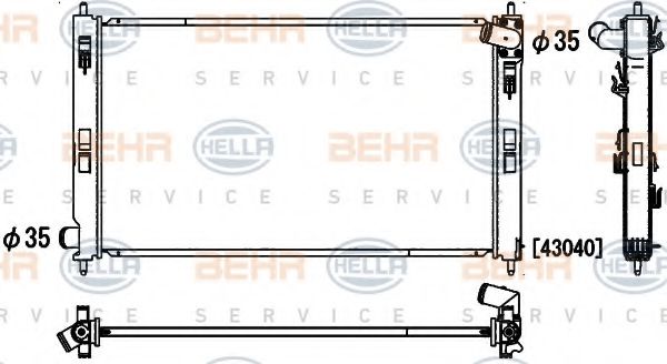 BEHR HELLA SERVICE 8MK 376 900-681