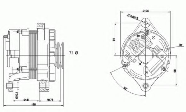 Генератор DELCO REMY 19025061 Генератор DELCO REMY 19025061