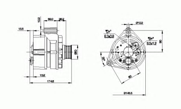 Генератор DELCO REMY 19025069 Генератор DELCO REMY 19025069