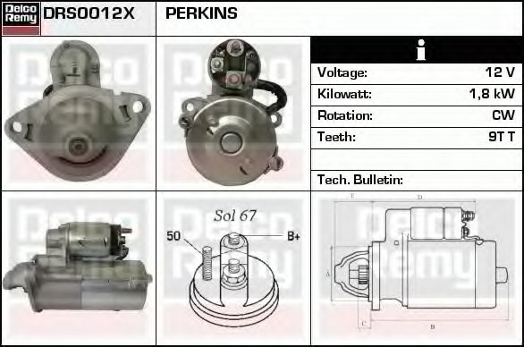 DELCO REMY DRS0012X