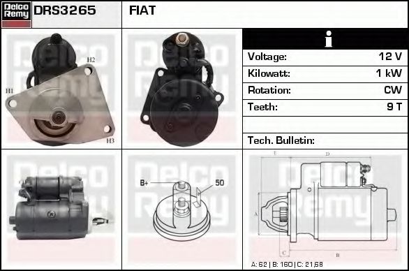 DELCO REMY DRS3265