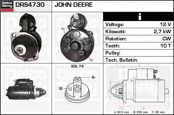 DELCO REMY DRS4730