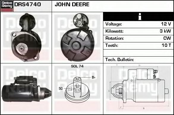 DELCO REMY DRS4740