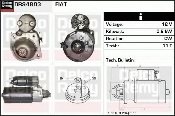 DELCO REMY DRS4803