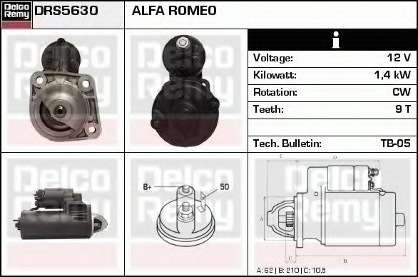 DELCO REMY DRS5630