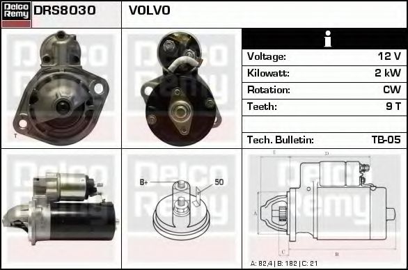 DELCO REMY DRS8030