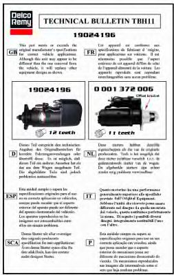 DELCO REMY DRS8370