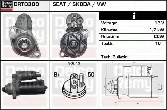 DELCO REMY DRT0300