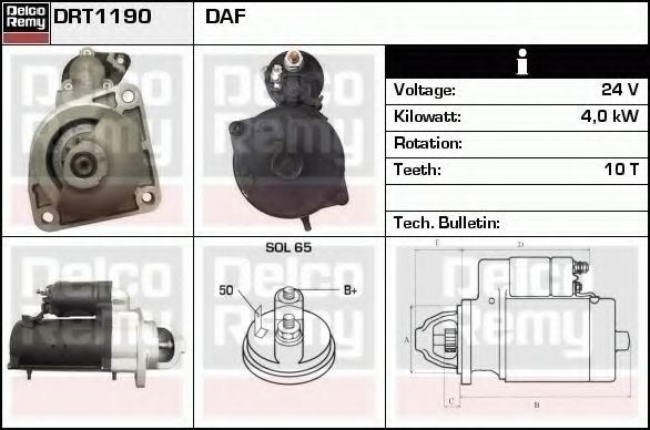 DELCO REMY DRT1190