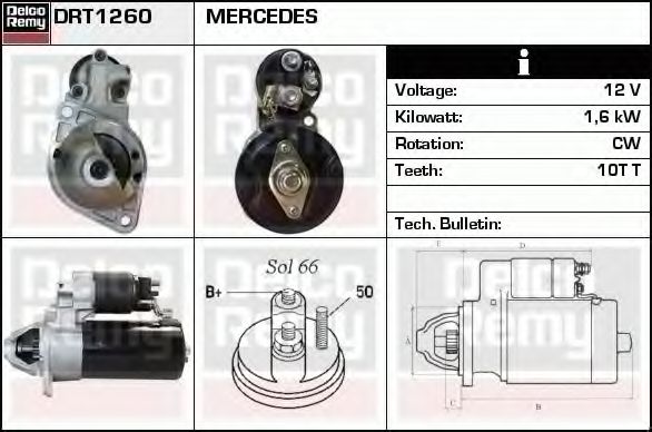 DELCO REMY DRT1260