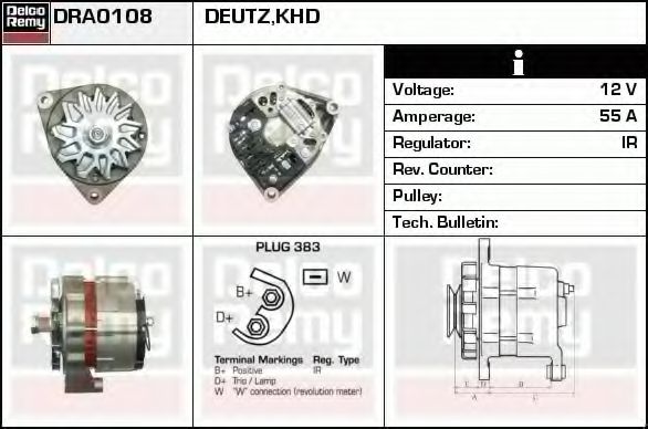 DELCO REMY DRA0108