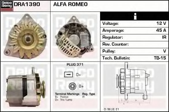 DELCO REMY DRA1390