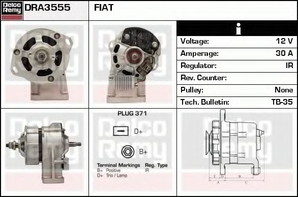 DELCO REMY DRA3555