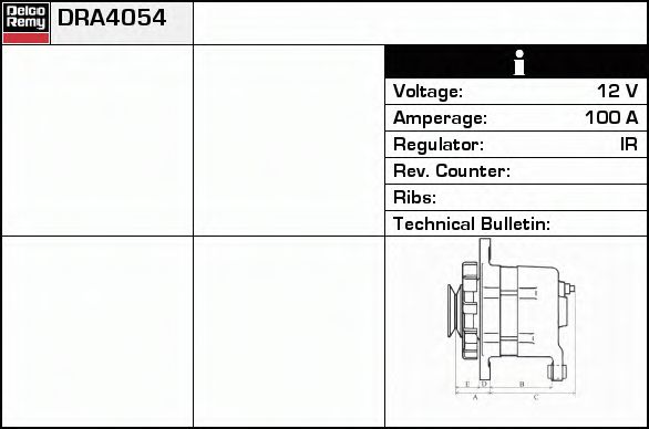 DELCO REMY DRA4054