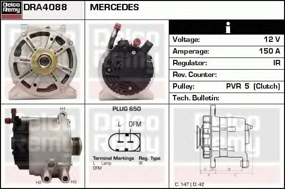 DELCO REMY DRA4088
