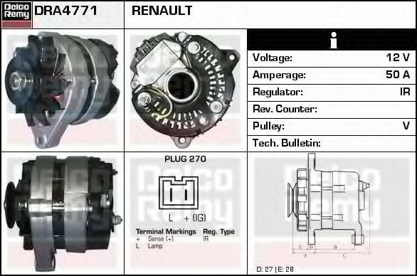 DELCO REMY DRA4771