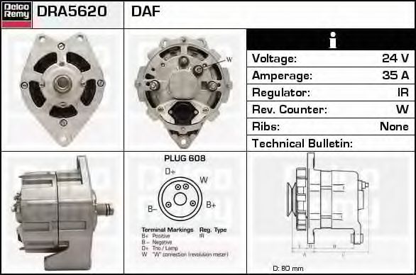 DELCO REMY DRA5620