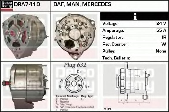 DELCO REMY DRA7410