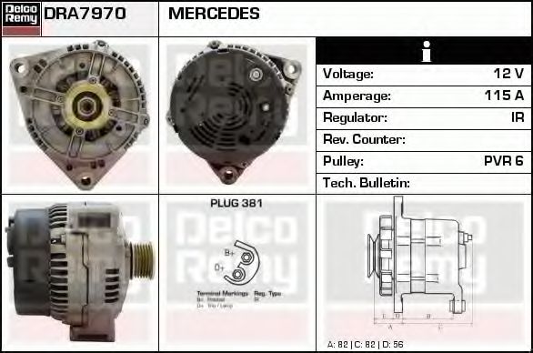 DELCO REMY DRA7970