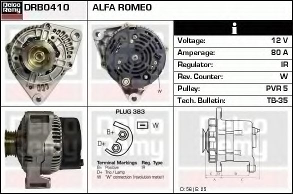 DELCO REMY DRB0410