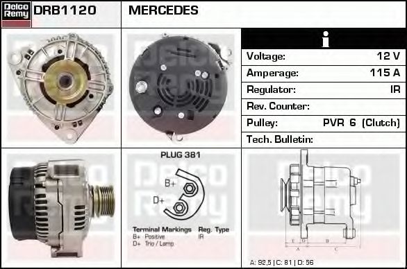 DELCO REMY DRB1120