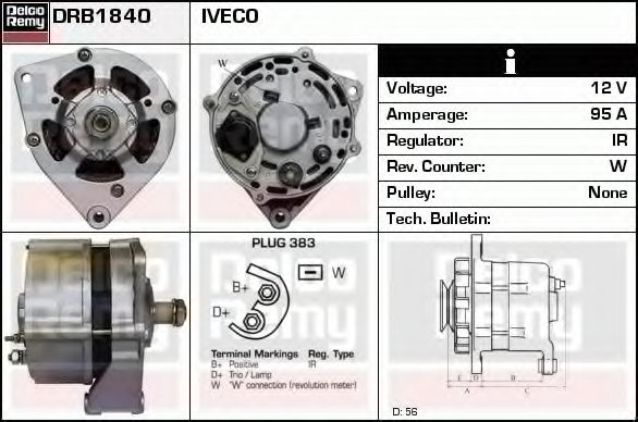 DELCO REMY DRB1840
