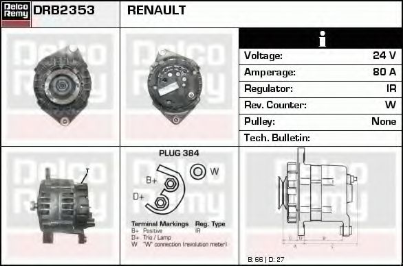 DELCO REMY DRB2353