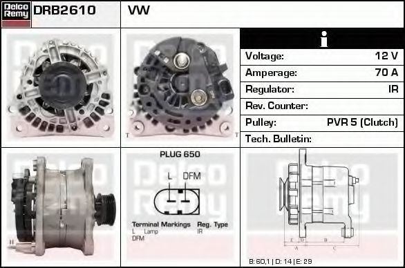 DELCO REMY DRB2610