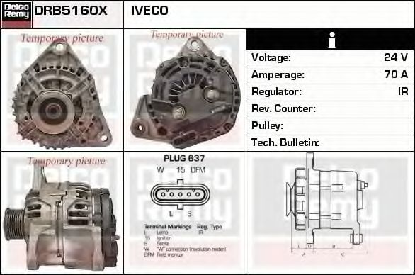 DELCO REMY DRB5160X